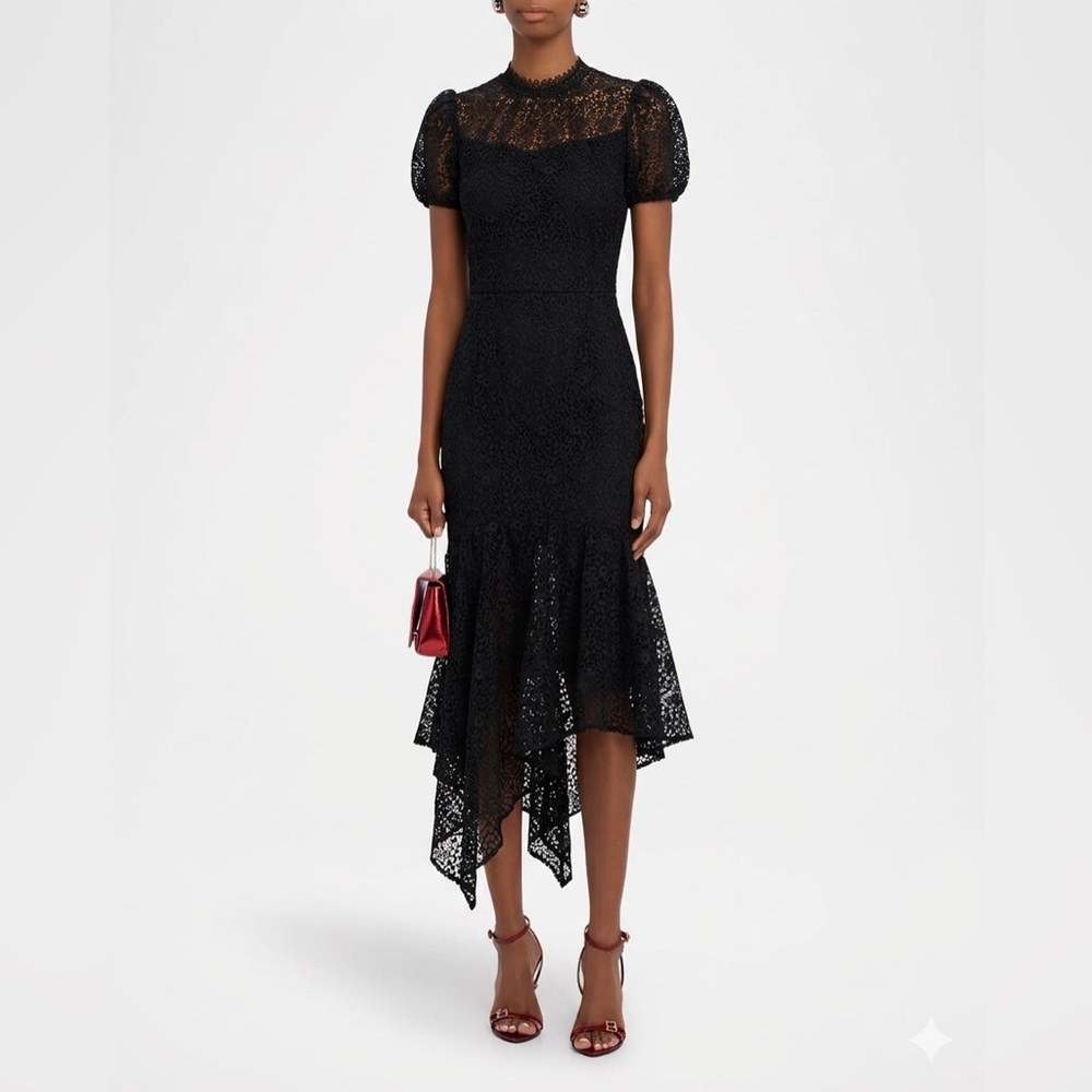 Shoshanna Lace Midi Dress Size 2